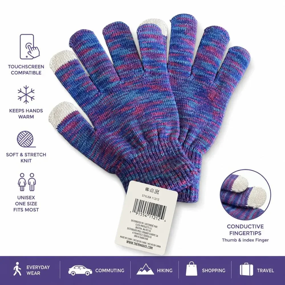 Cindy Claire Touchscreen Knit Gloves (Style 11212)